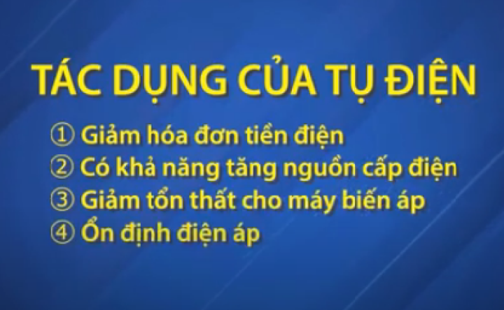 Tác dụng của tụ điện